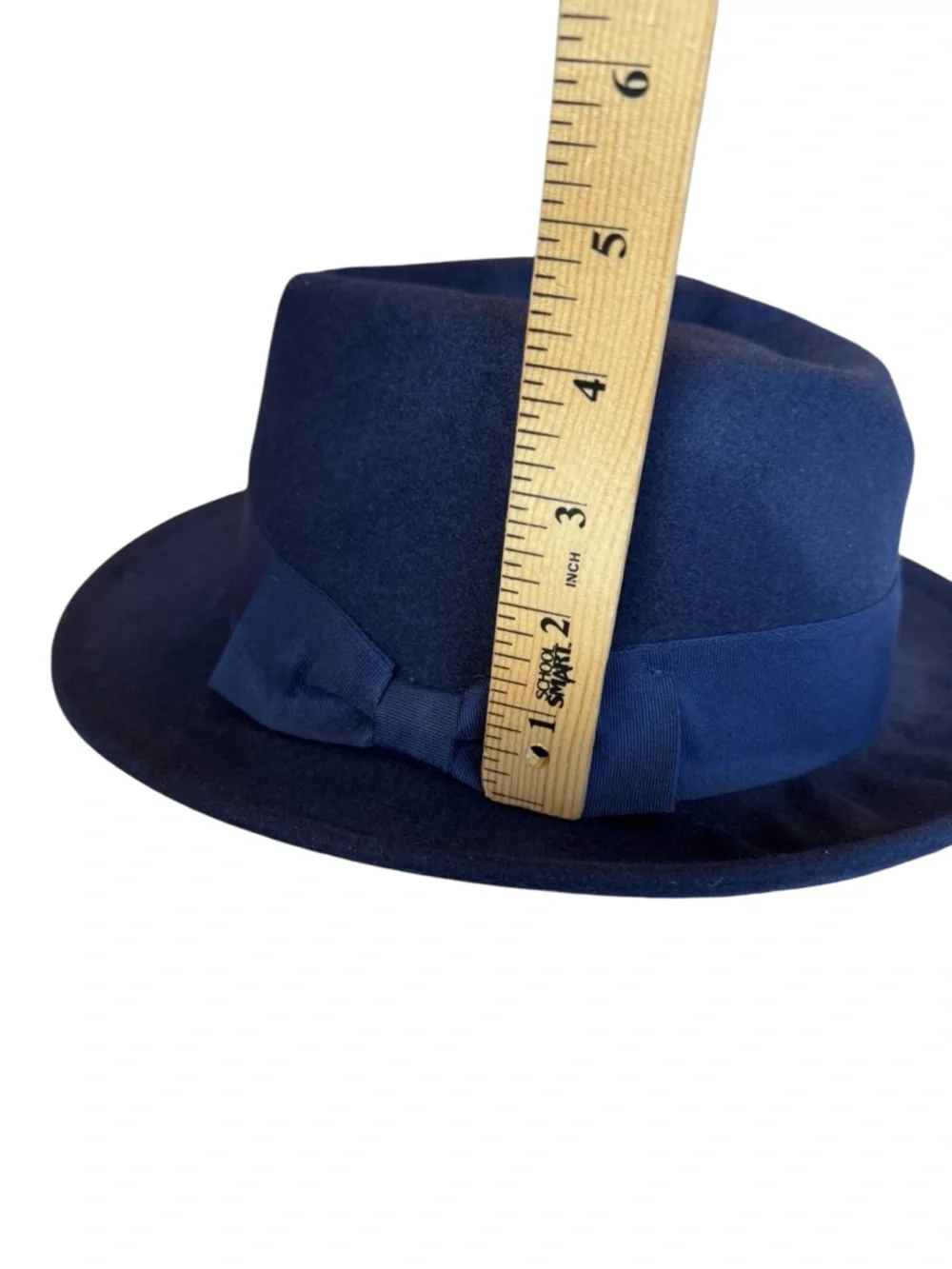 NEW Peter Grimm Collection Navy Wool Felt Fedora Hat Western Boho Ranch Style
